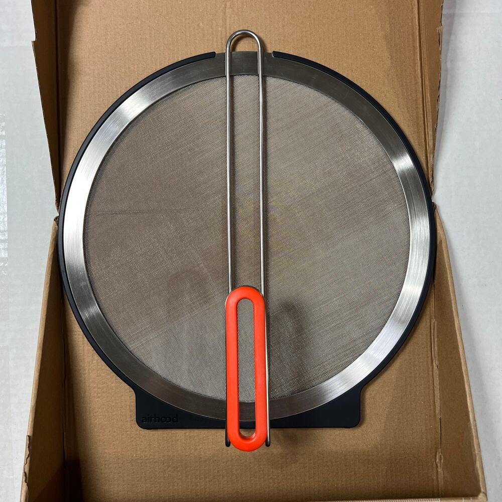Airhood Self-Standing Splatter Screen 13" Stainless Steel Silicone